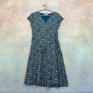 Forever 21 Blue Floral Midi Dress